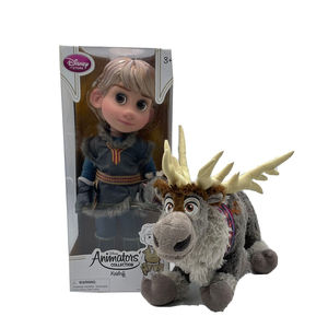 DISNEY STORE ANIMATORS' COLLECTION DOLL KRISTOFF W/SVEN PLUSH-2ND ED.- NISB-16"